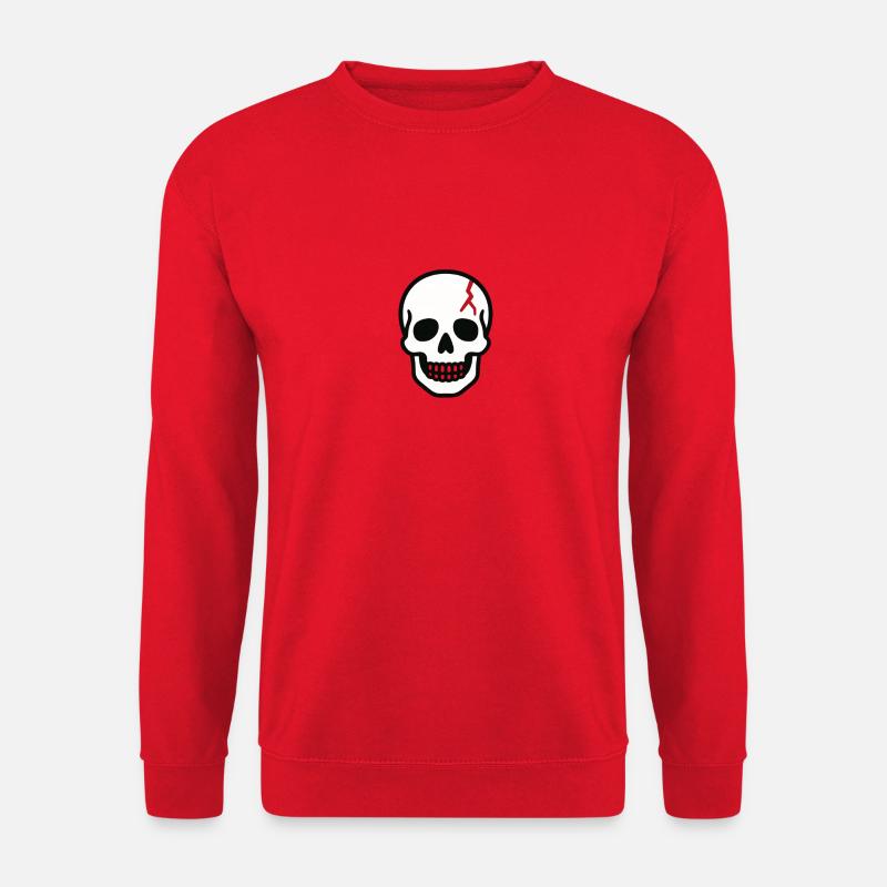 teschio_anatomico - Unisex Sweatshirt - red