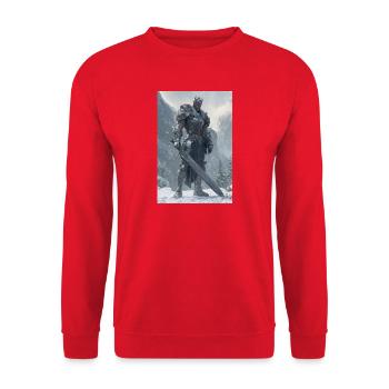 Warlord Frost Armor - Unisex Sweatshirt - red - Front - Alina (178cm) & Michal (187cm)