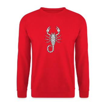 Scorpion - Unisex Sweatshirt - red - Front - Alina (178cm) & Michal (187cm)