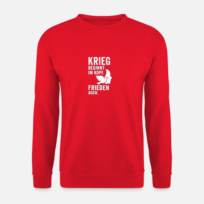 Frieden im Kopf - Unisex Pullover - Rot