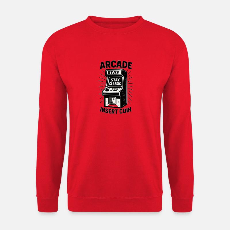 Arcade Classic Insert Coin - Unisex Sweatshirt - red