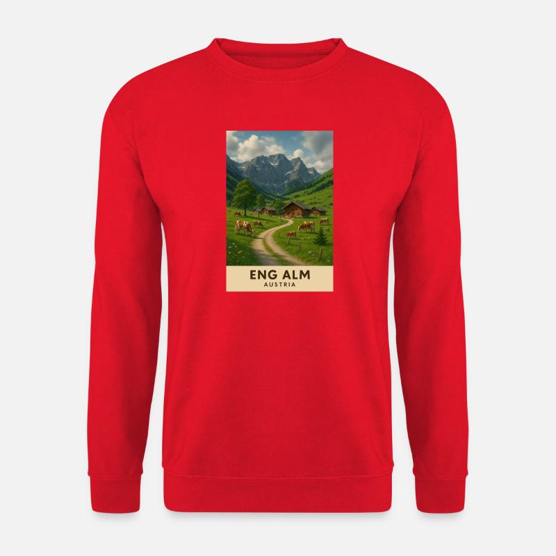 Eng Alm Alpine idyll - Unisex Sweatshirt - red