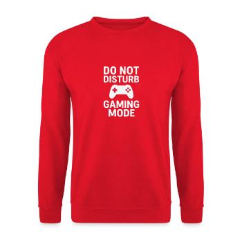Ne pas déranger – Mode Jeu - Sweat-shirt Unisexe - rouge - Devant - Alina (178cm) & Michal (187cm)