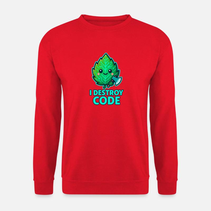 Grünes Blatt Code-Krieger - Unisex Pullover - Rot