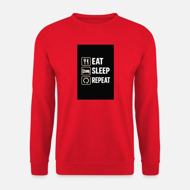 Eat Sleep Repeat - Unisex Pullover - Rot