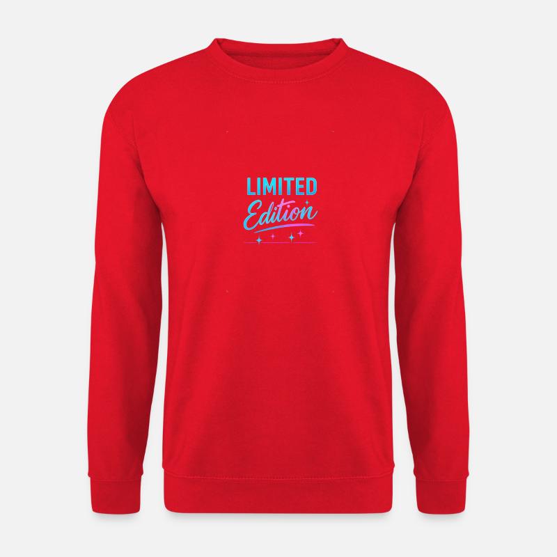 Limitierte Edition Neon Glanz - Unisex Pullover - Rot