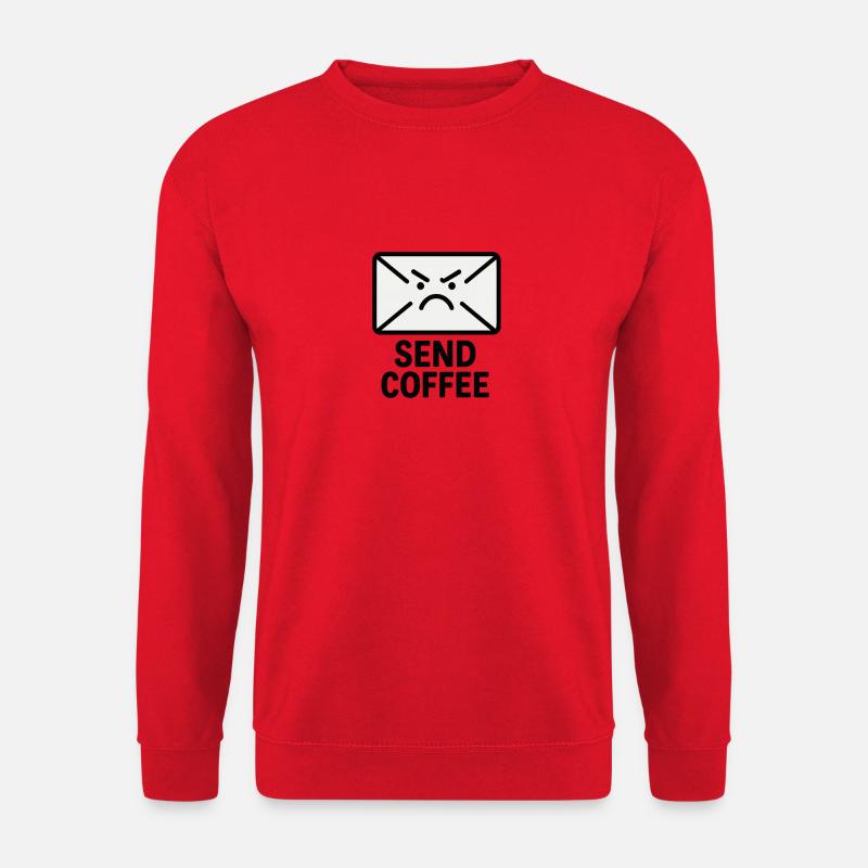 Wütender Brief mit Kaffee - Unisex Pullover - Rot