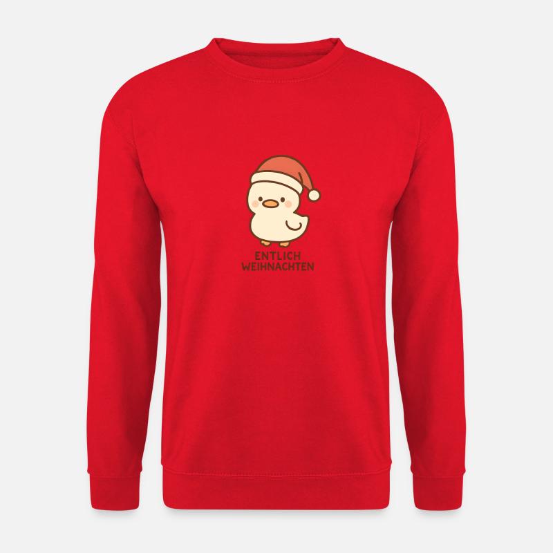 entlich weihnachten - Unisex Pullover - Rot