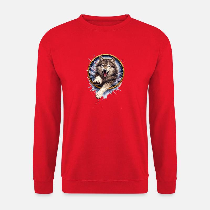 Wolfsring Spritzangriff - Unisex Pullover - Rot