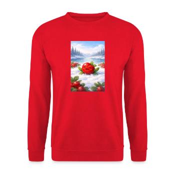 Priselberry - Gifts of the Far North - Unisex Sweatshirt - red - Front - Alina (178cm) & Michal (187cm)