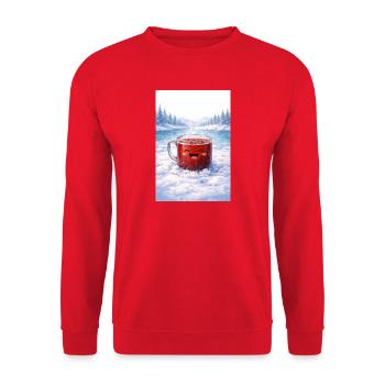 Gifts of the Far North - Mors - Unisex Sweatshirt - red - Front - Alina (178cm) & Michal (187cm)