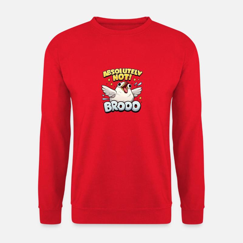 White Bird Meme - Unisex Sweatshirt - red