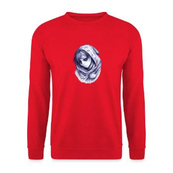 Blue Veil Spirit - Unisex Sweatshirt - red - Front - Alina (178cm) & Michal (187cm)