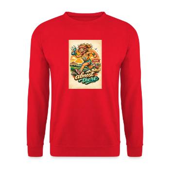 Racing Spirit: Almost There - Sweat-shirt Unisexe - rouge - Devant - Alina (178cm) & Michal (187cm)