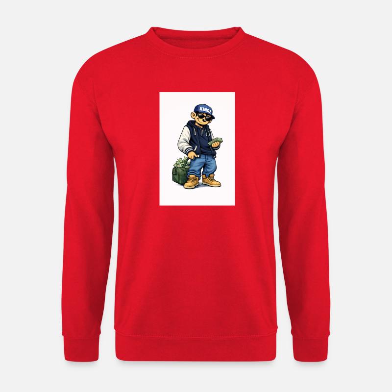Kingz Monkey Hustler - Unisex Pullover - Rot