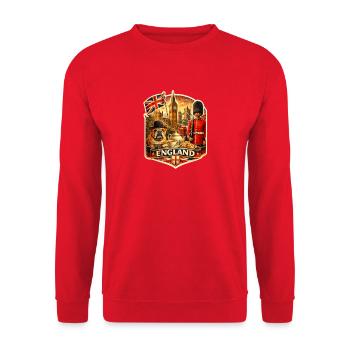 Insigne du Thé du Patrimoine d’Angleterre - Sweat-shirt Unisexe - rouge - Devant - Alina (178cm) & Michal (187cm)