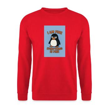 Argent vin Tout va bien - Sweat-shirt Unisexe - rouge - Devant - Alina (178cm) & Michal (187cm)