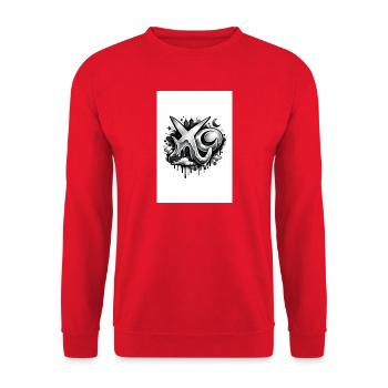 XO - Sweat-shirt Unisexe - rouge - Devant - Alina (178cm) & Michal (187cm)