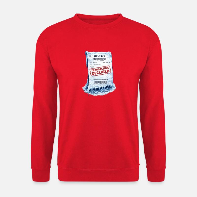 Reçu gelé : Transaction refusée - Sweat-shirt Unisexe - rouge