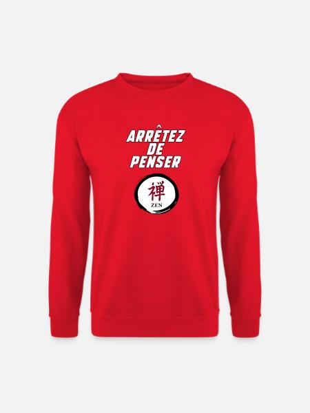 Stop thinking - Unisex Sweatshirt - red