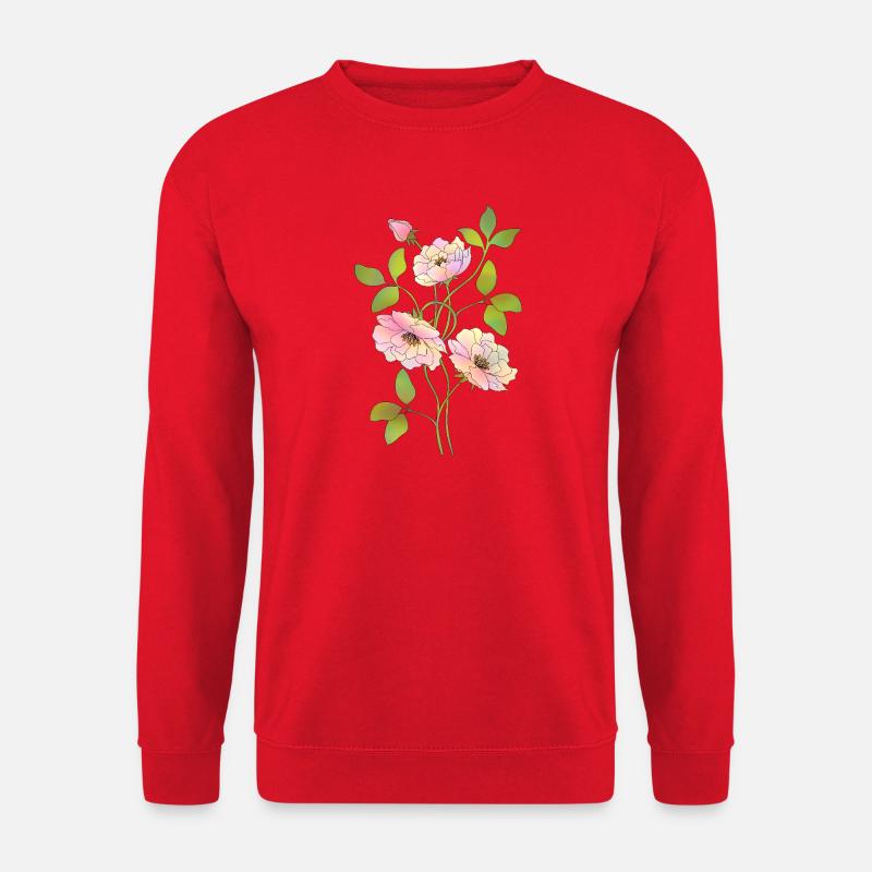 Blumen - Unisex Pullover - Rot