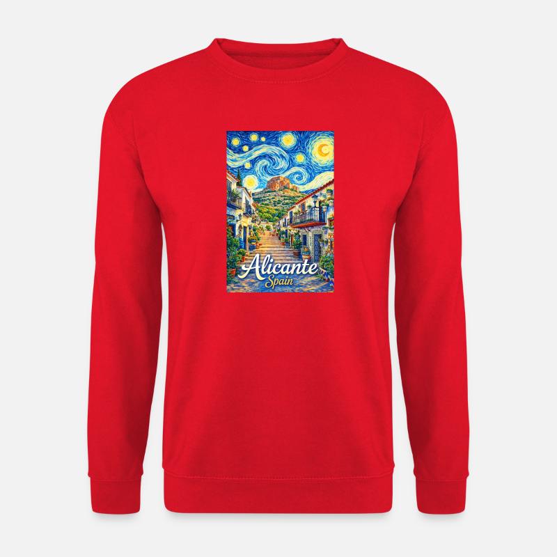 Alicante Spain - Unisex Pullover - Rot