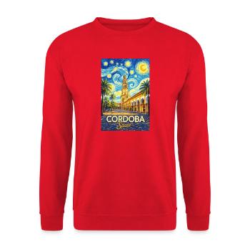Cordoba Spain - Unisex Sweatshirt - red - Front - Alina (178cm) & Michal (187cm)