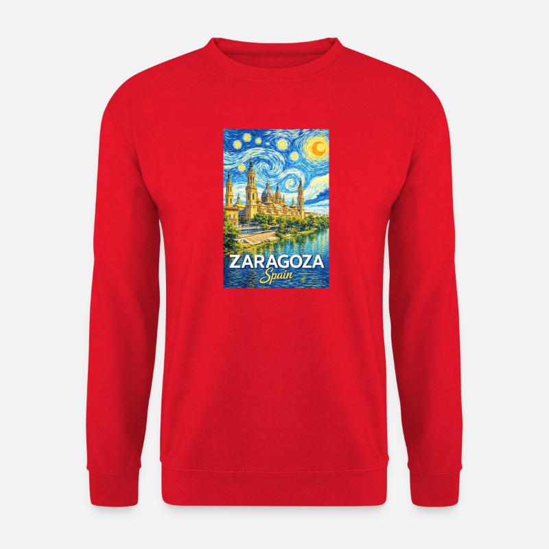 Zaragoza Spain - Unisex Pullover - Rot