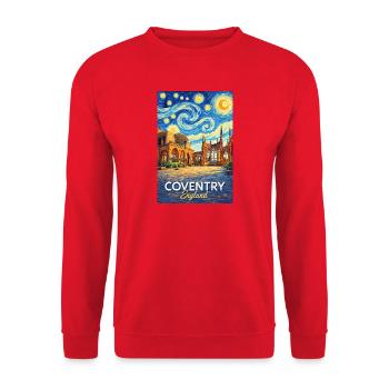 Coventry, England - Unisex Sweatshirt - red - Front - Alina (178cm) & Michal (187cm)