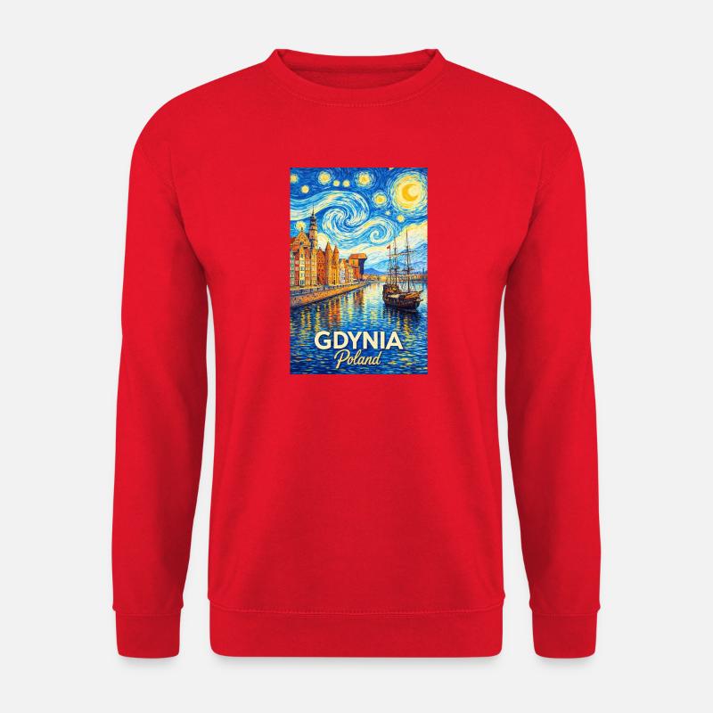 Gdynia, Polen - Unisex Pullover - Rot