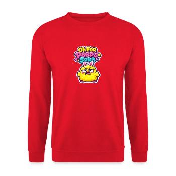 There You Chick Easter Easter Eggs Kids Chicken Chick - Unisex Sweatshirt - red - Front - Alina (178cm) & Michal (187cm)