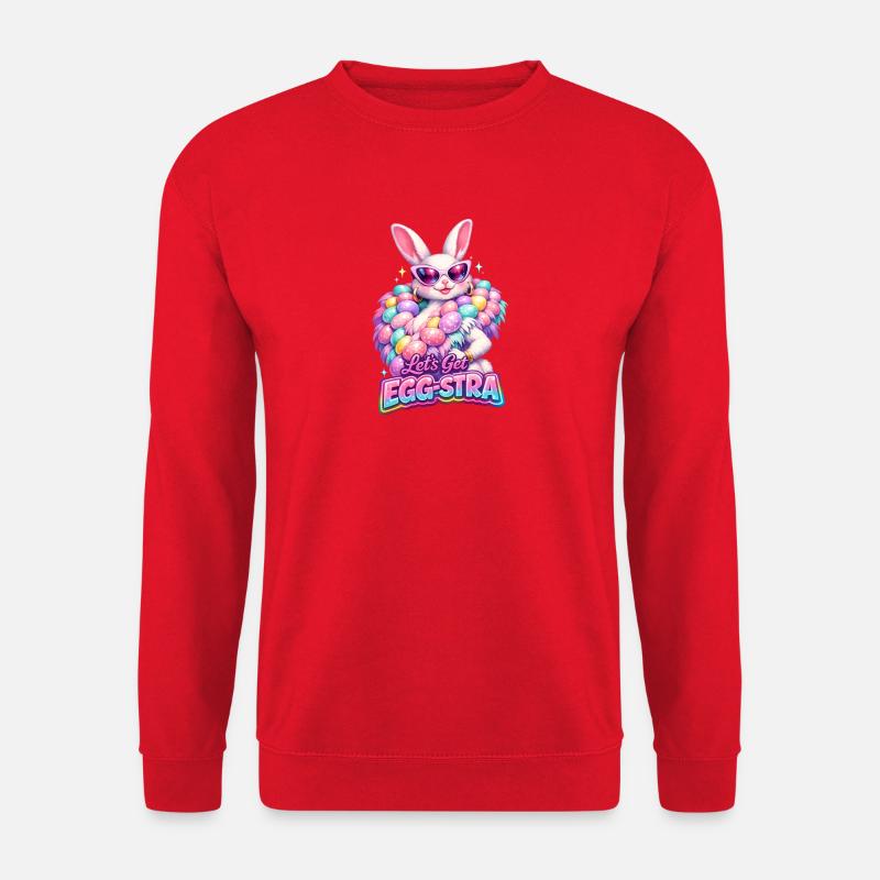 Ostern Lets Get Egg-stra - Unisex Pullover - Rot