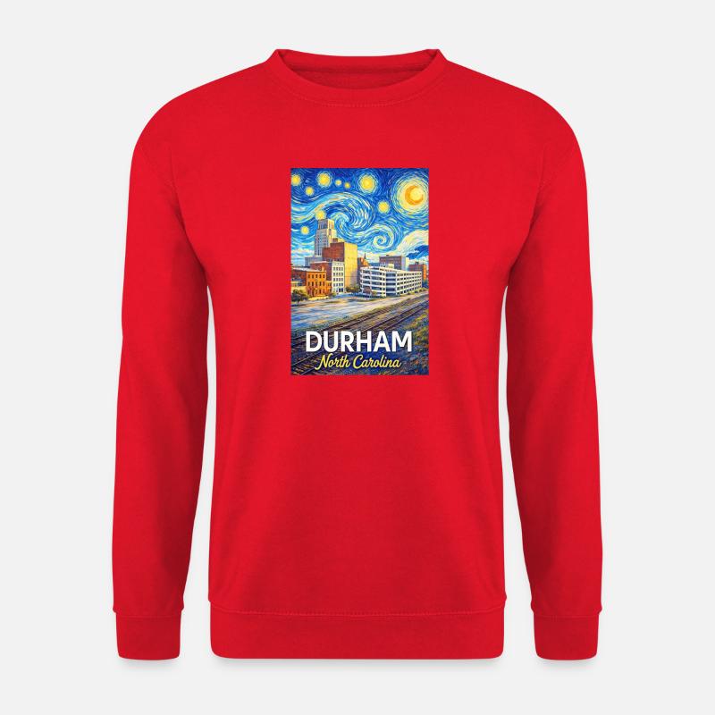 Durham, North Carolina - Unisextröja - röd