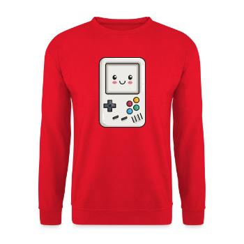 Cute Game Console - Unisex Sweatshirt - red - Front - Alina (178cm) & Michal (187cm)