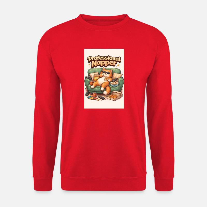 Professional napper - Unisex Sweatshirt - red