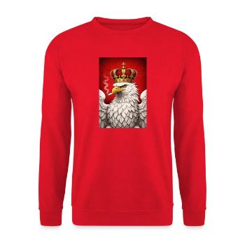 polnischer adler - Unisex Pullover - Rot - Vorne - Alina (178cm) & Michal (187cm)