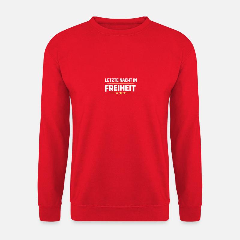 Letzte Nacht in Freiheit JGA - Unisex Pullover - Rot