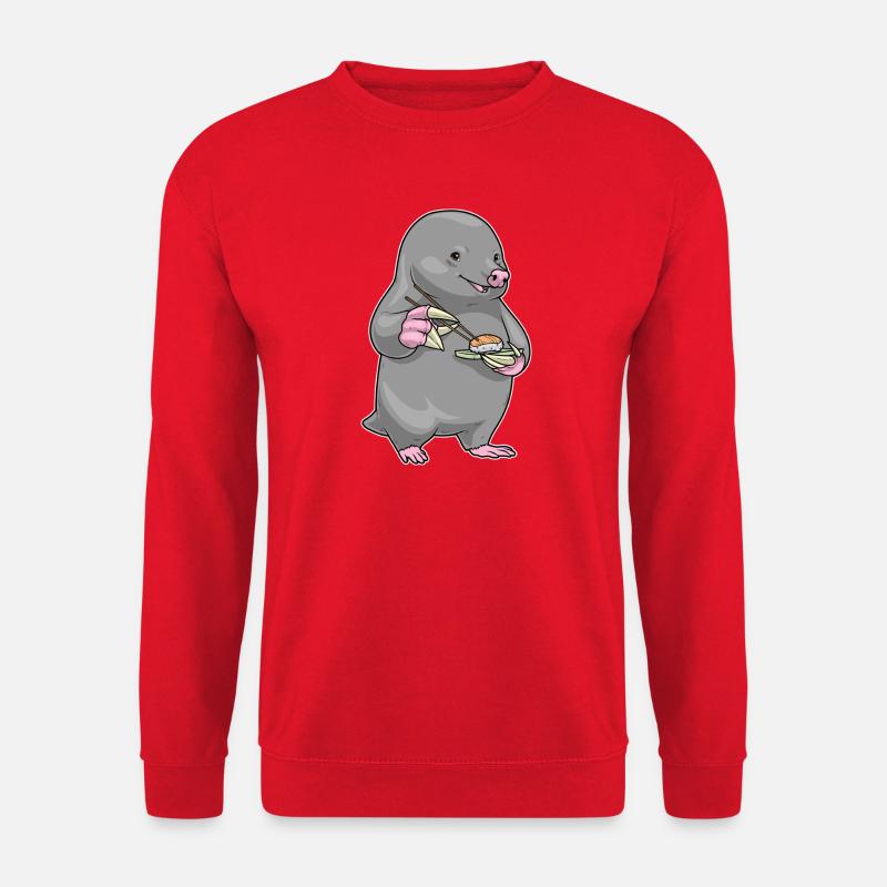 Mole Sushi - Unisex Sweatshirt - red