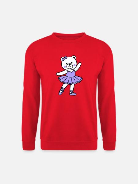 Bear ballet - Unisex Sweatshirt - red
