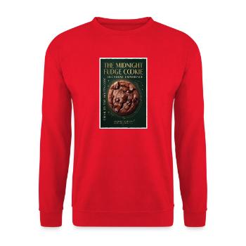 Midnight Fudge Cookie: Gold Edition - Unisex Sweatshirt - red - Front - Alina (178cm) & Michal (187cm)