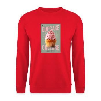 Cupcake Culture Cover Art - Unisex Sweatshirt - red - Front - Alina (178cm) & Michal (187cm)