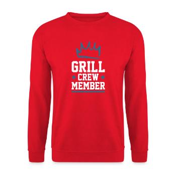 Grill Crew - Unisex Sweatshirt - red - Front - Alina (178cm) & Michal (187cm)