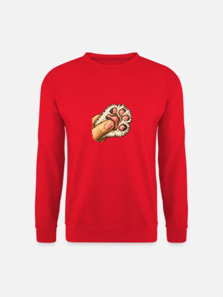 Fluffy Paw Squeeze - Unisex Pullover - Rot