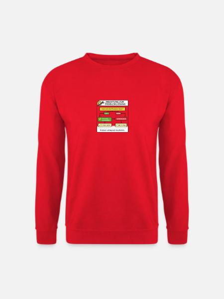 Anleitung Problemlösung Flowchart - Unisex Pullover - Rot