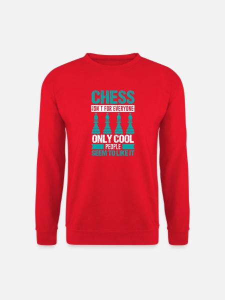Échiquier des joueurs d’échecs - Sweat-shirt Unisexe - rouge