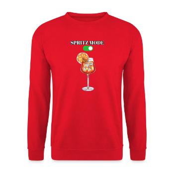 Spritz Mode ON - Unisex Pullover - Rot - Vorne - Alina (178cm) & Michal (187cm)