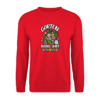 Jardin creusant - Sweat-shirt Unisexe - rouge - Devant - Alina (178cm) & Michal (187cm)