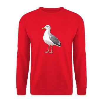 Seemöwe - Unisex Pullover - Rot - Vorne - Alina (178cm) & Michal (187cm)