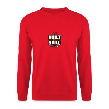 Construit par Skill Logo Tee - Sweat-shirt Unisexe - rouge - Devant - Alina (178cm) & Michal (187cm)