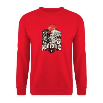 Mont Ventoux Fahrrad - Unisex Pullover - Rot - Vorne - Alina (178cm) & Michal (187cm)